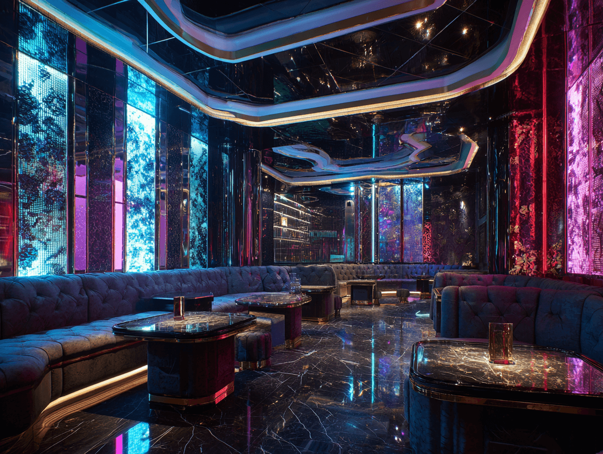 Modern LED KTV renovation in Singapore