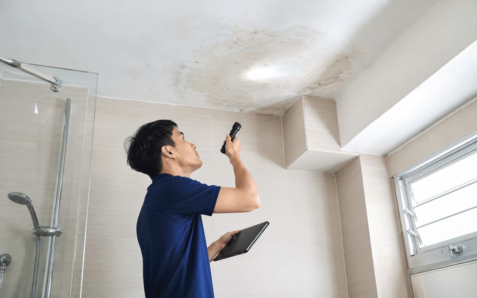 Water leakage repair inspection in a Singapore home