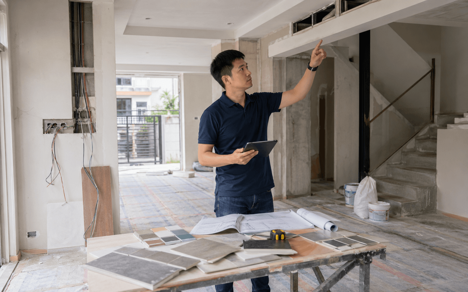 Landed property renovation cost planning and site inspection