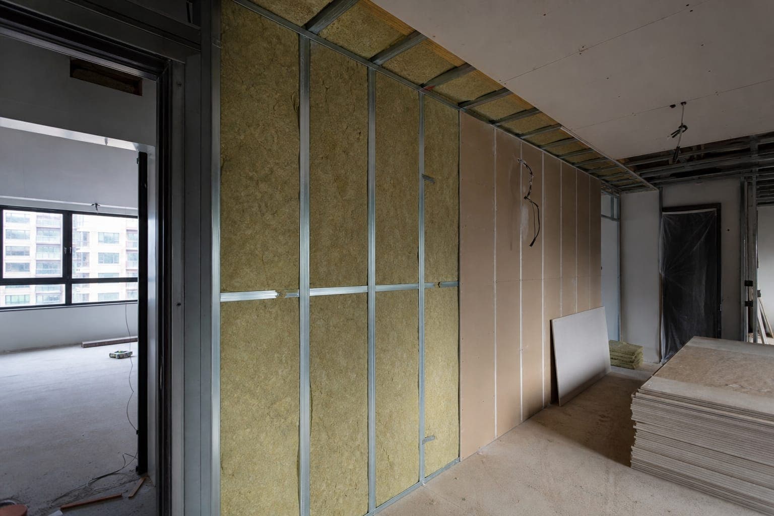 Acoustic soundproofing panels installed in a Singapore room