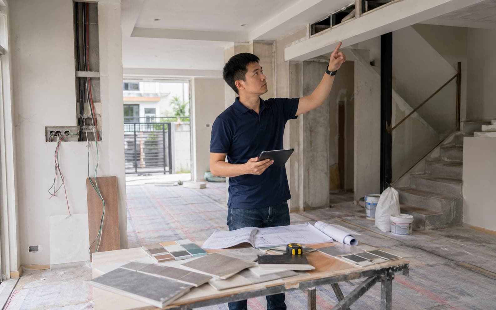 Landed property renovation cost planning and site inspection